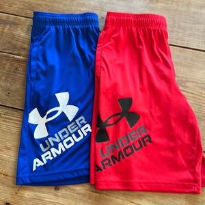 Set of 2 Under Amour Big Boys Shorts Size Youth XL